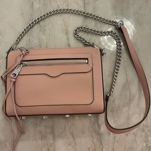 NEW Rebecca Minkoff Avery Taupe Pink Crossbody